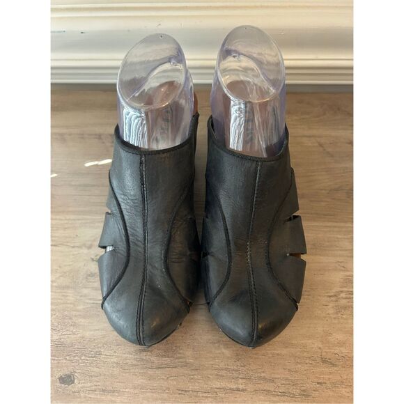 Korks by Kork-Ease Neneh black leather mules women's size 8 minimalist boho hipp - Picture 3 of 10
